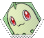 chikorita hexagonal stamp