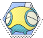 dunsparce hexagonal stamp