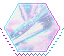 holo_06 hexagonal stamp