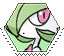 mega gardevoir hexagonal stamp