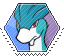 suicune hexagonal stamp