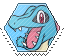 totodile hexagonal stamp